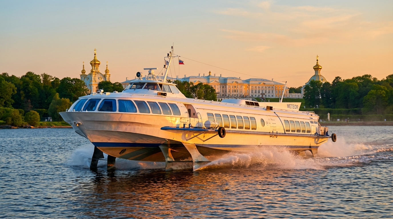 Путешествие на ‘Метеоре’ в Петергоф: удобный и живописный путь к императорским фонтанам