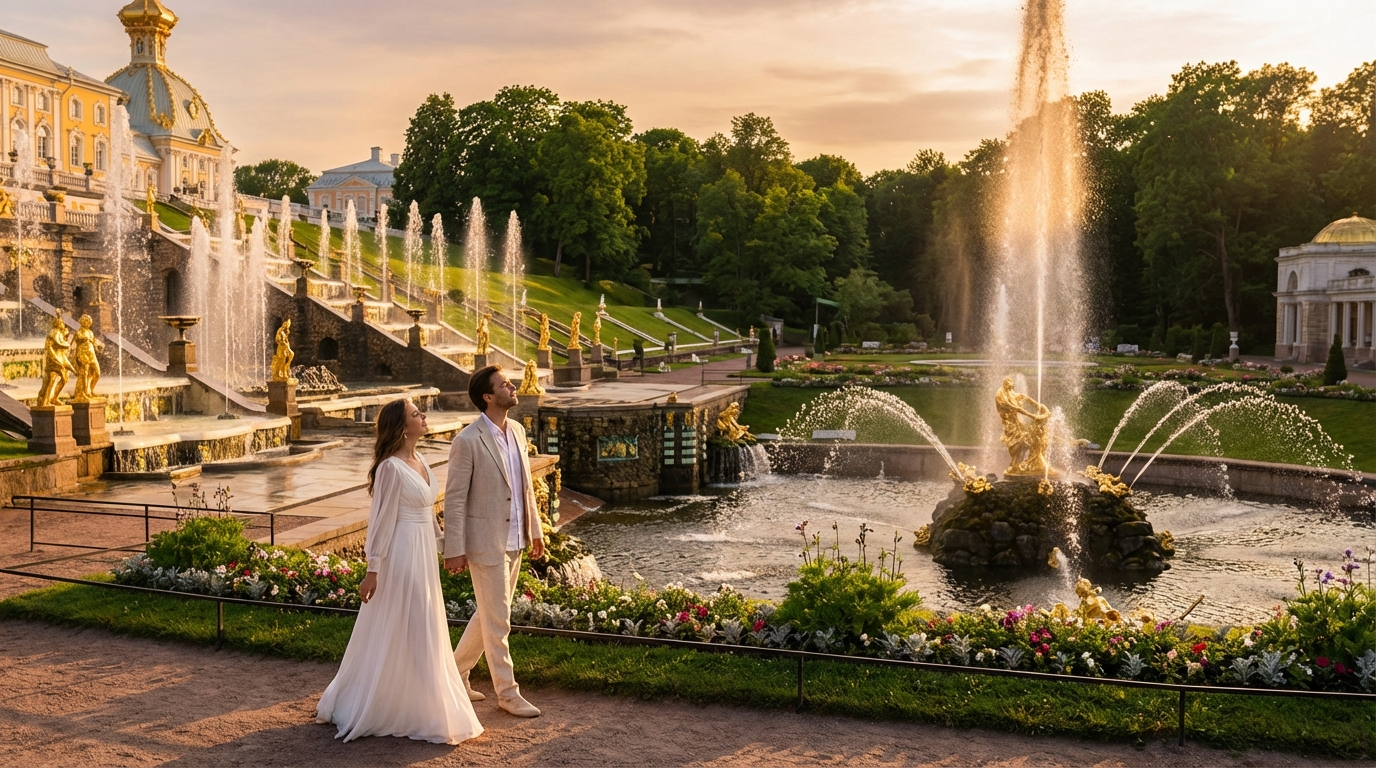 Фонтаны Петергофа как часть стильного ритуал образа жизниа