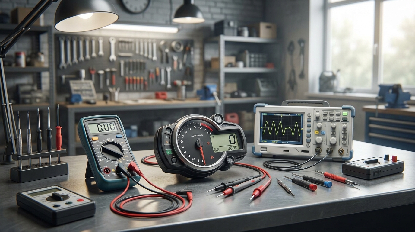 Инструменты для диагностики тахометра мотоцикла