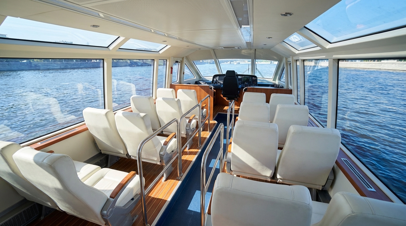 Уникальные панорамы Санкт-Петербурга с борта 'Метеора' до Петергофа