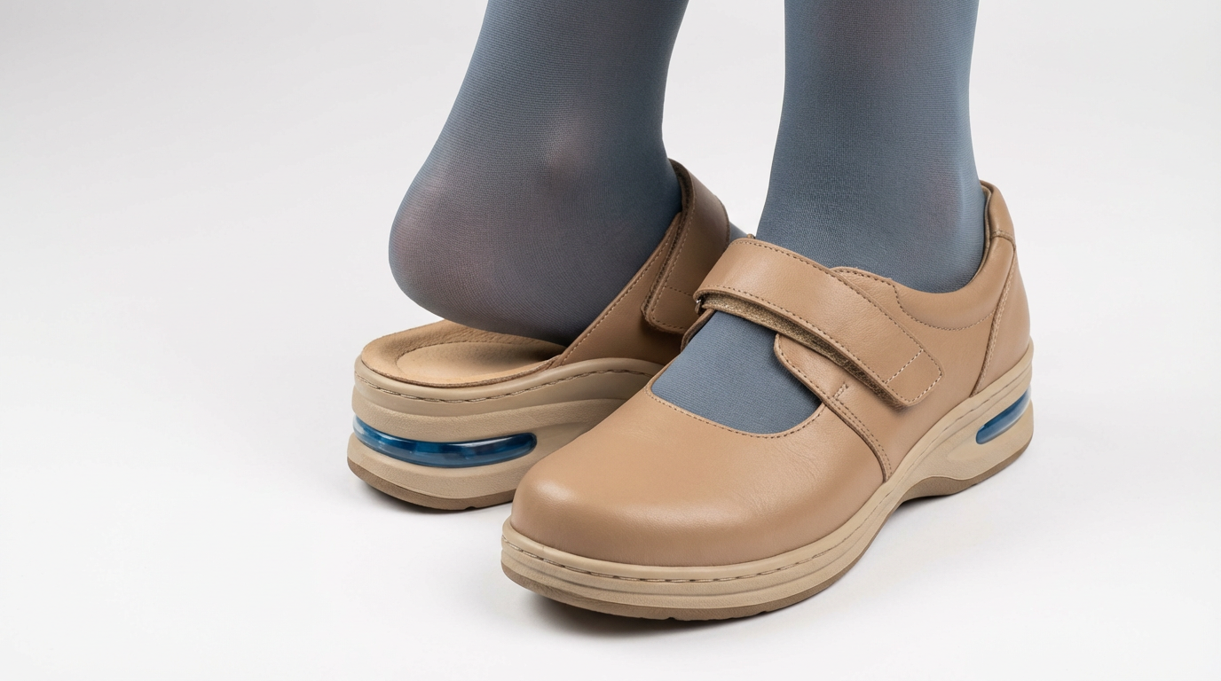 Иллюстрация критериев выбора ортопедической обуви для женщин