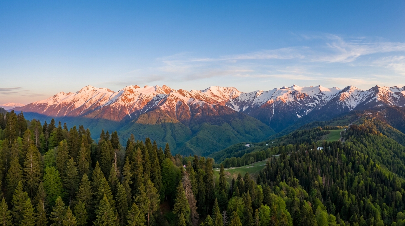 Высоты Красной Поляны открывают уникальные возможности для активного туризма в России