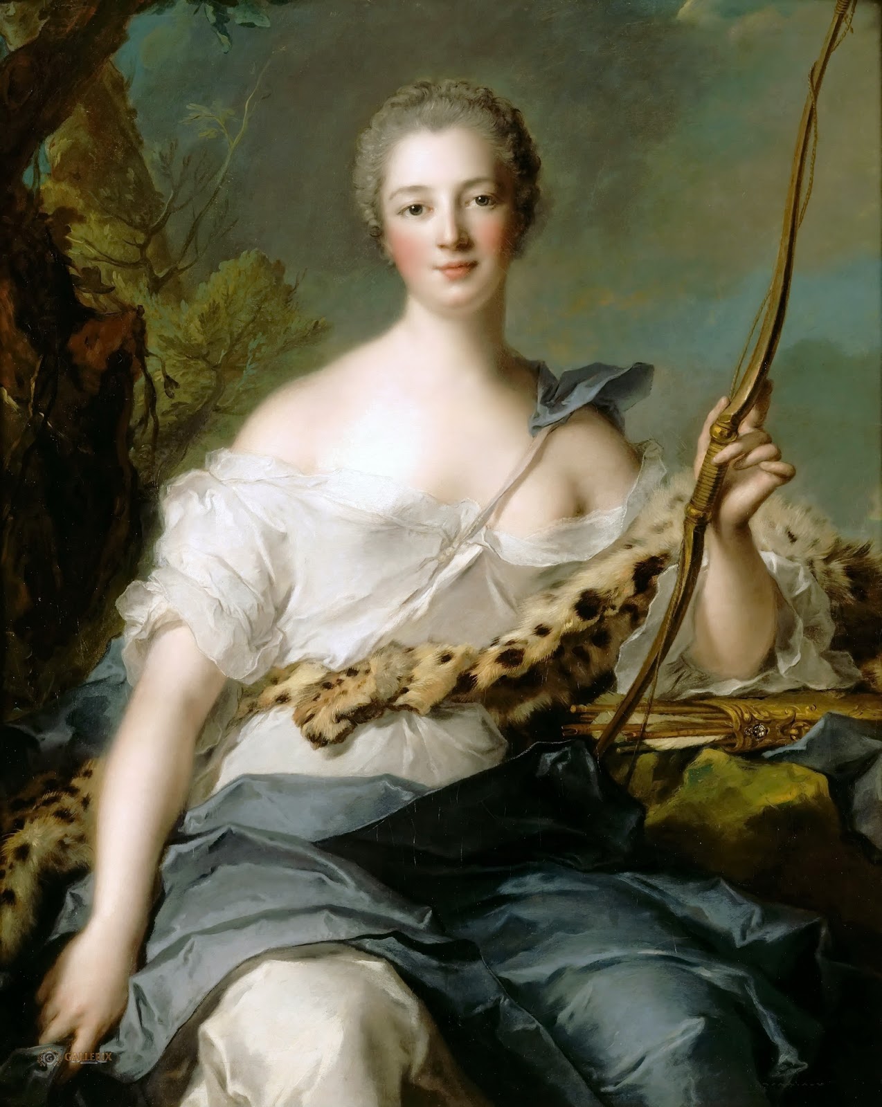 22Жанна-Антуанетта Пуассон (1722-1764), маркиза де Помпадур, в образе Дианы-Охотницы_1746_101 х 82_х.,м._Версальский дворец.jpg