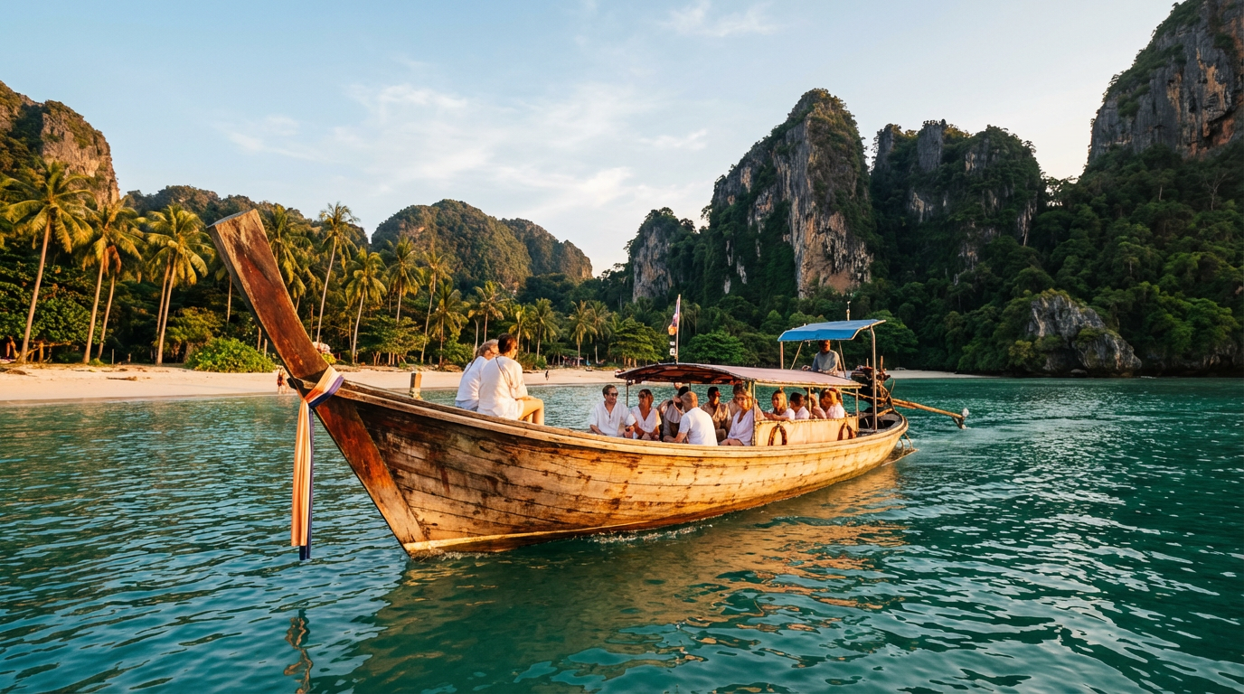 Экскурсия на лодке у пляжей Тайланда