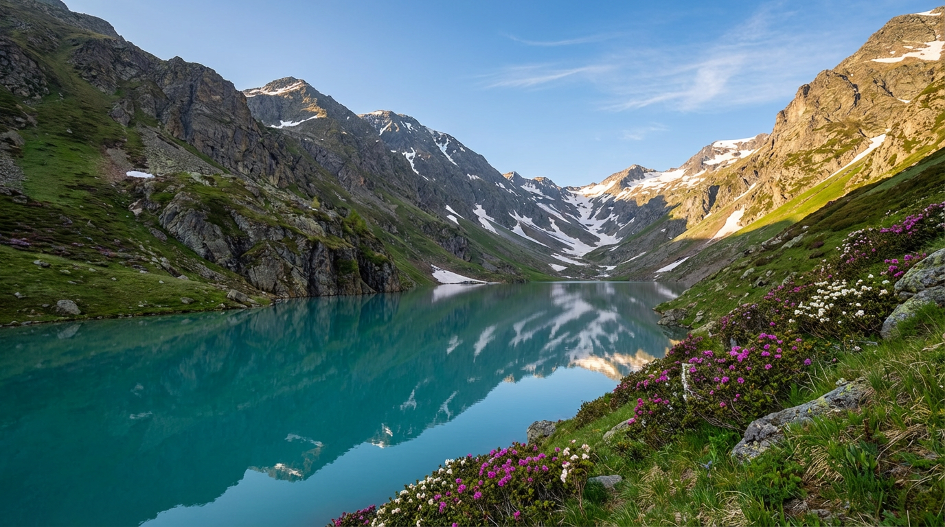 Весенние достопримечательности Архыза: озёра и ущелья