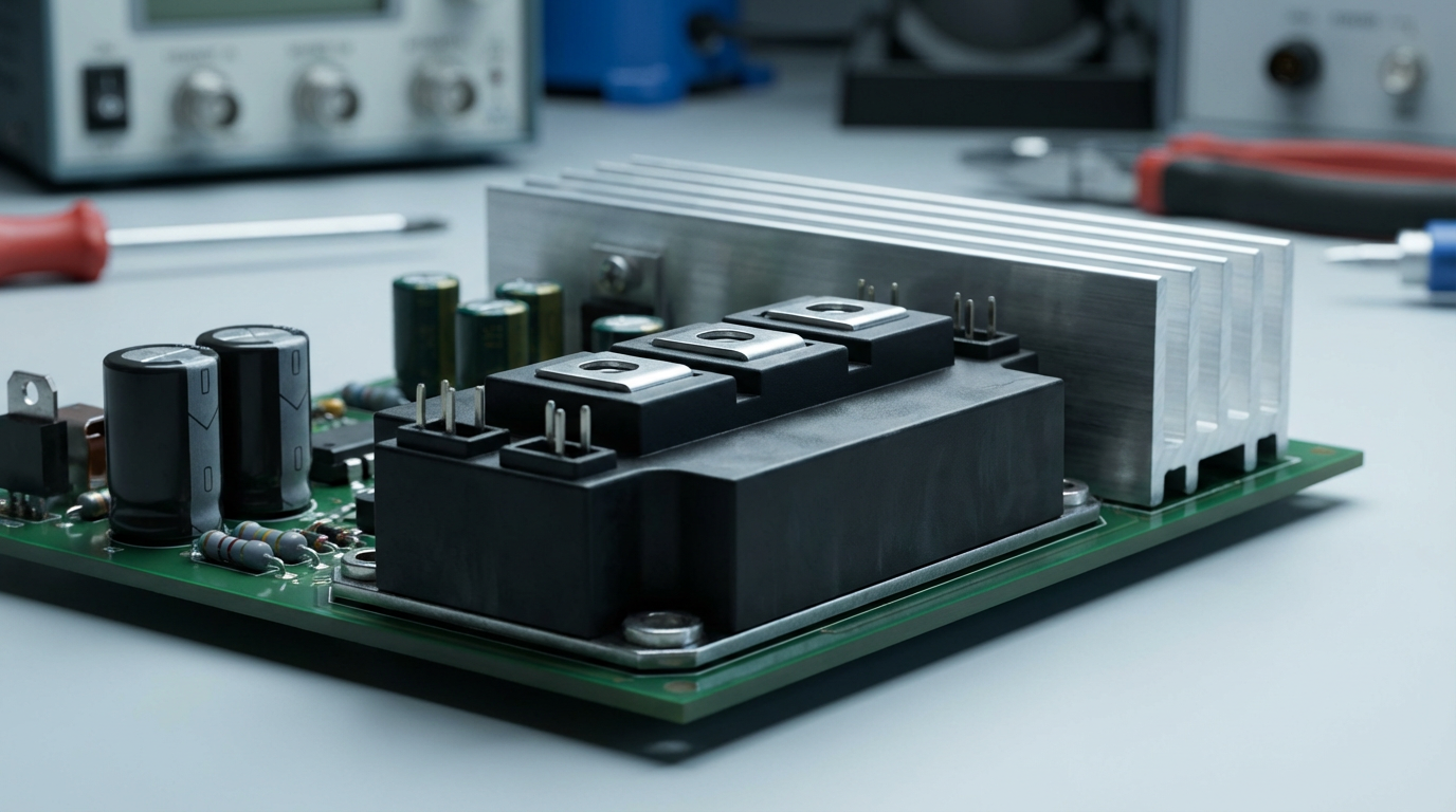 Схема IGBT-модуля в системе управления тренажером