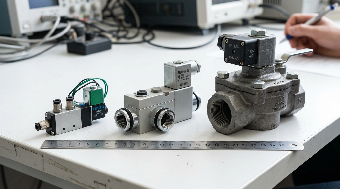 Габариты различных пневмораспределителей