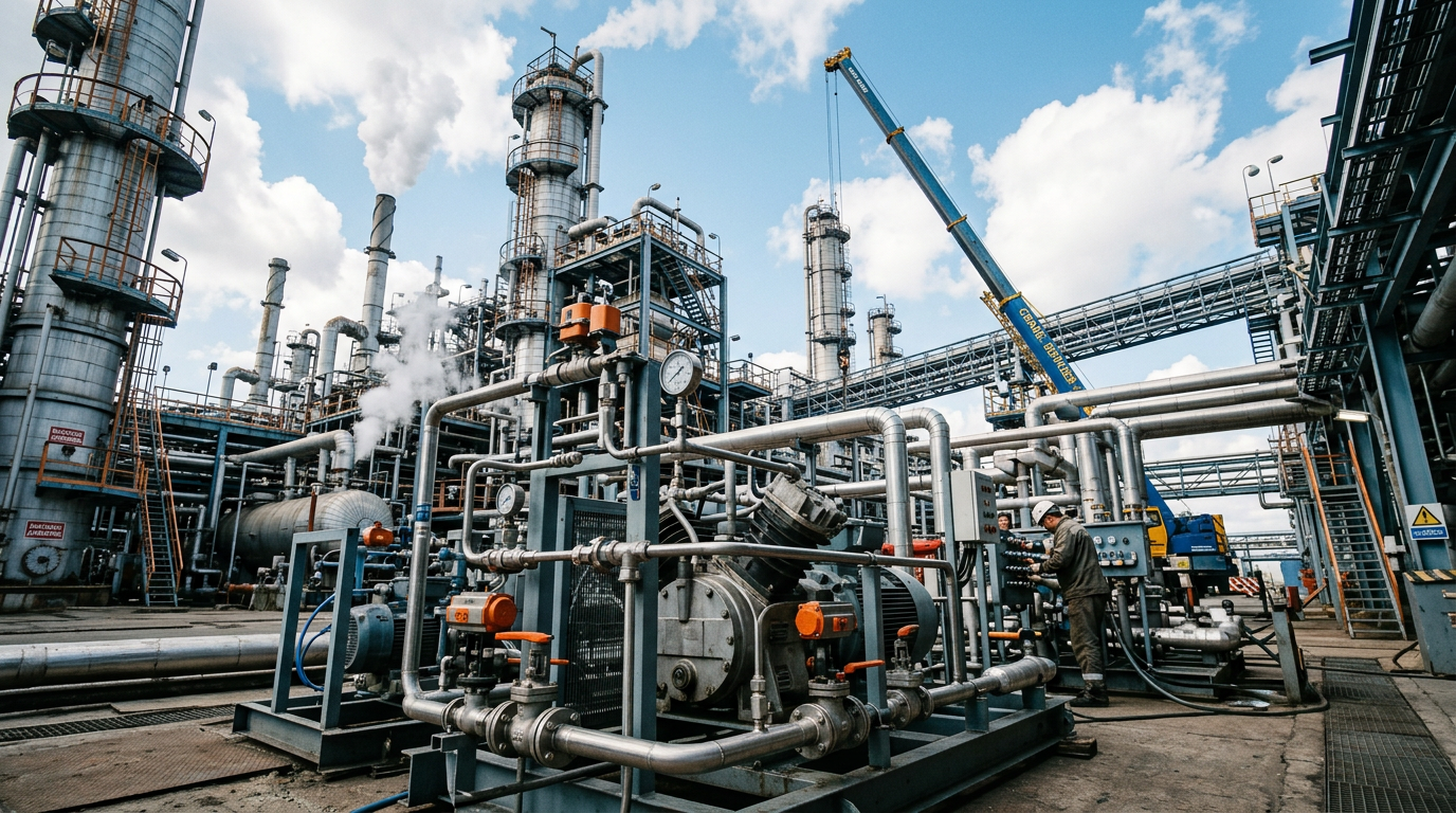 Кейс на нефтехимическом комбинате с пневмосистемой