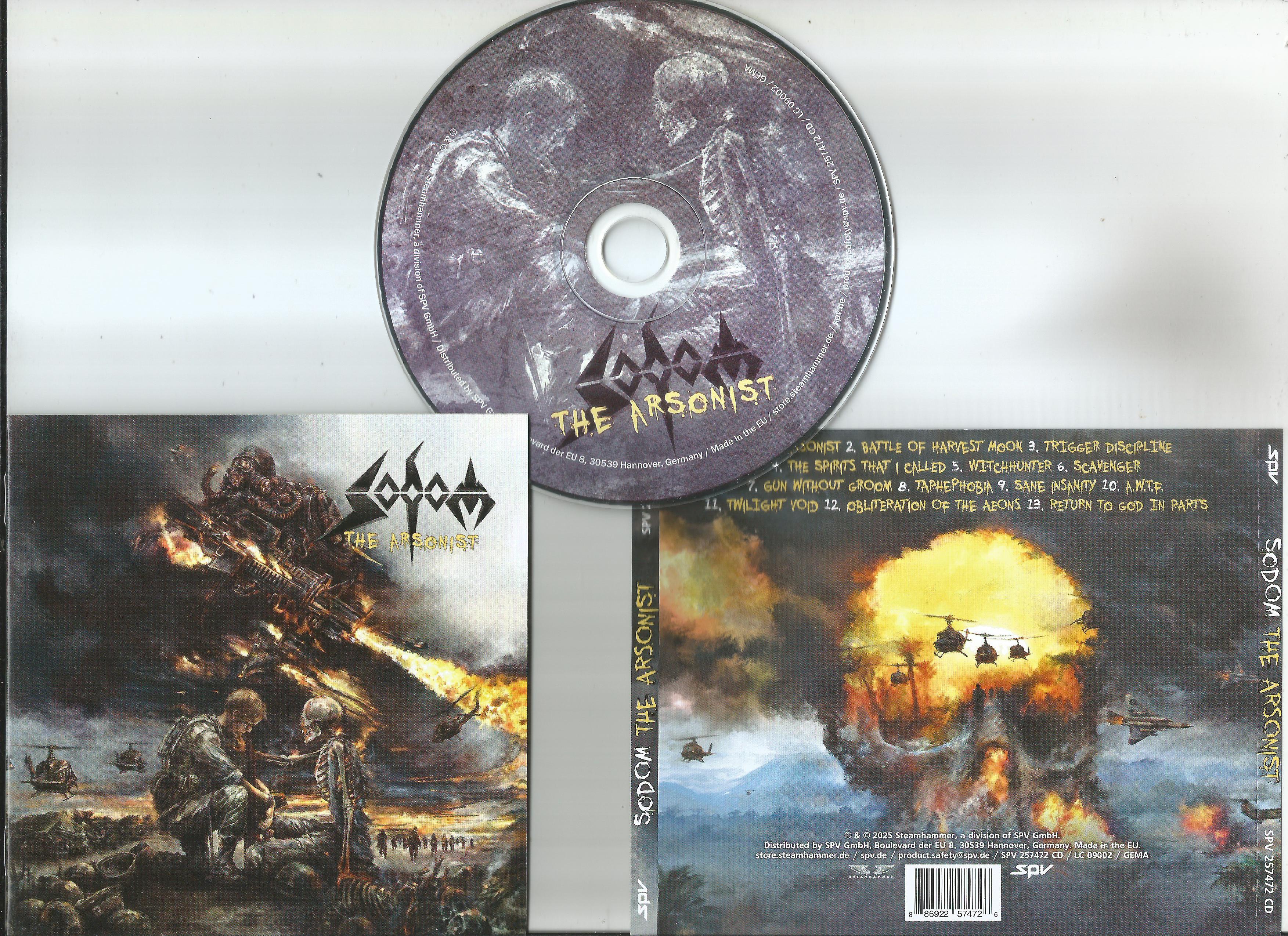 sodom the arsonist (jewel case edition, 16page booklet with lyrics)
