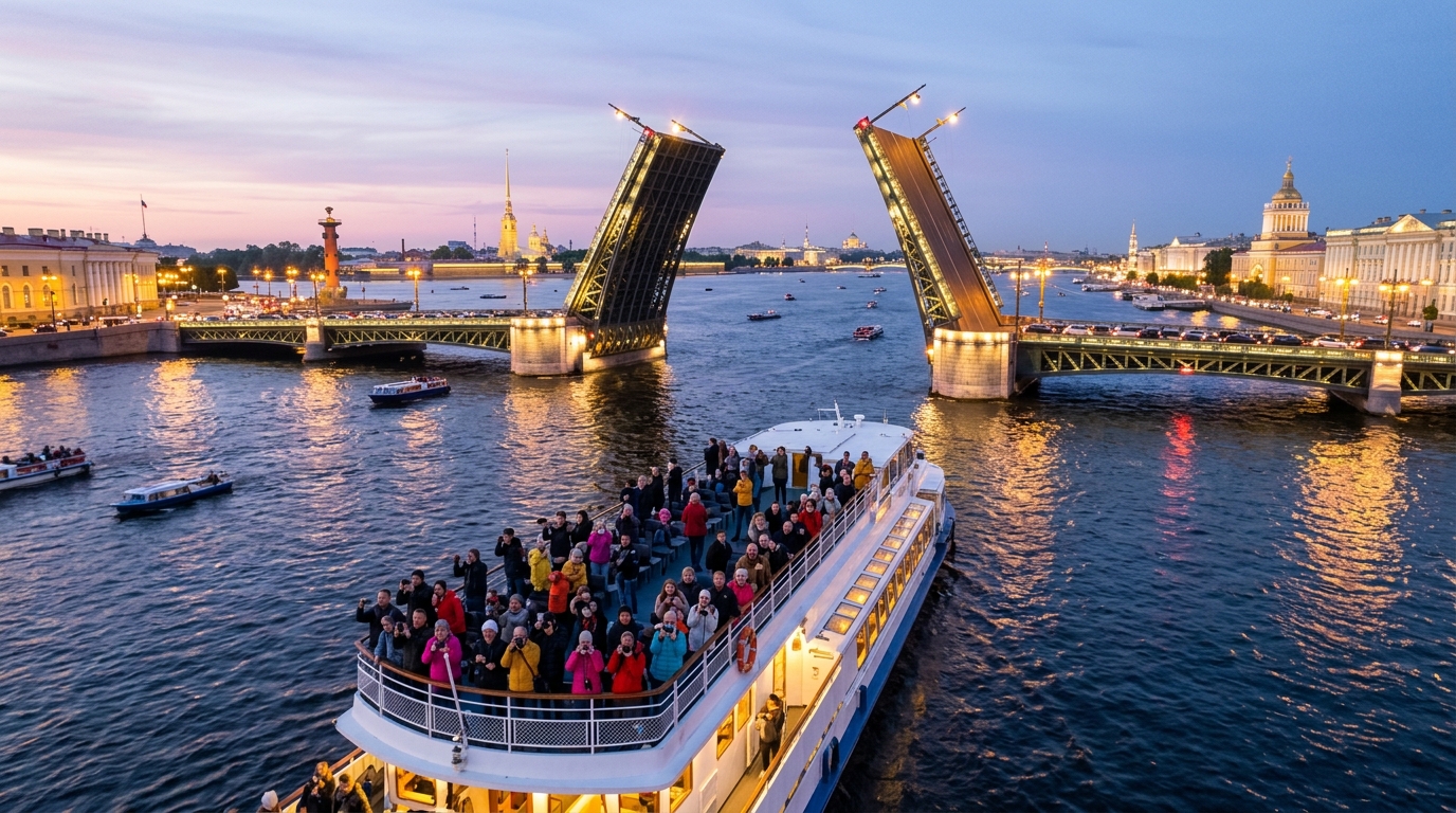 Белые ночи в Петербурге: как купить билеты на экскурсию к разводным мостам и спланировать идеальный визит