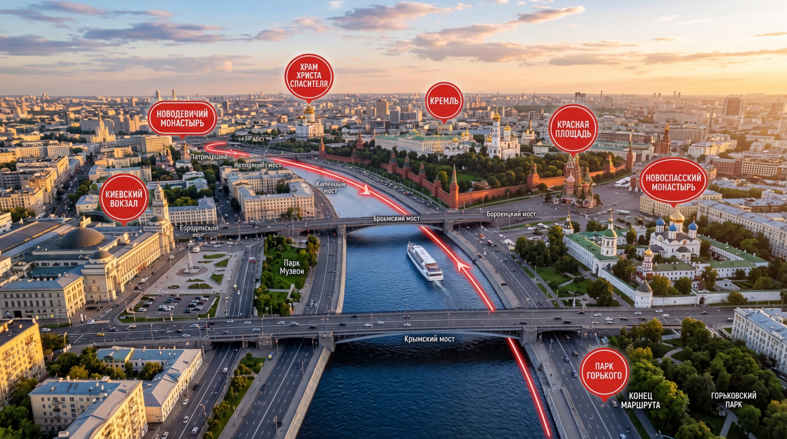 Аренда теплохода открывает Москву с воды в российском туризме