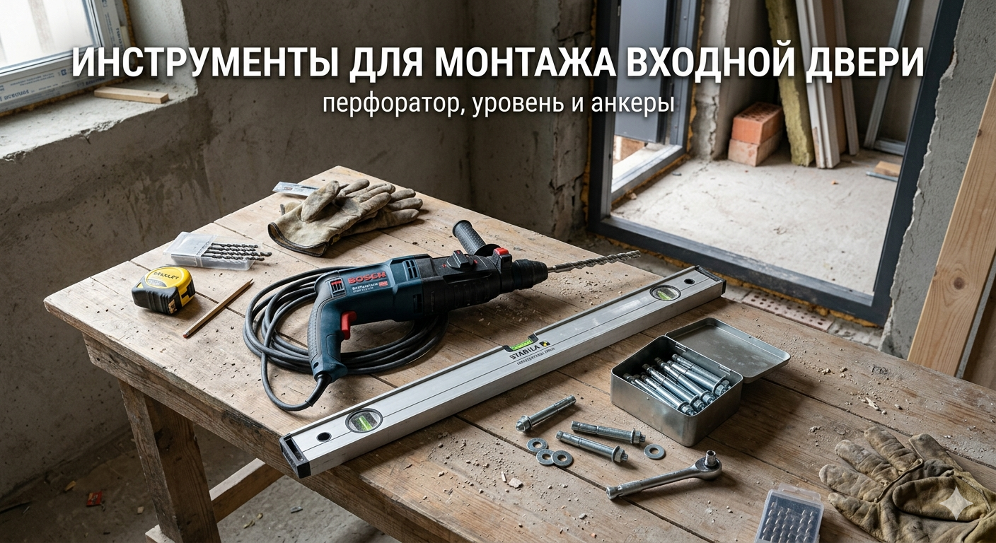 Установка входной двери: как добиться идеального результата самостоятельно Необходимые инструменты для установки входной двери своими руками