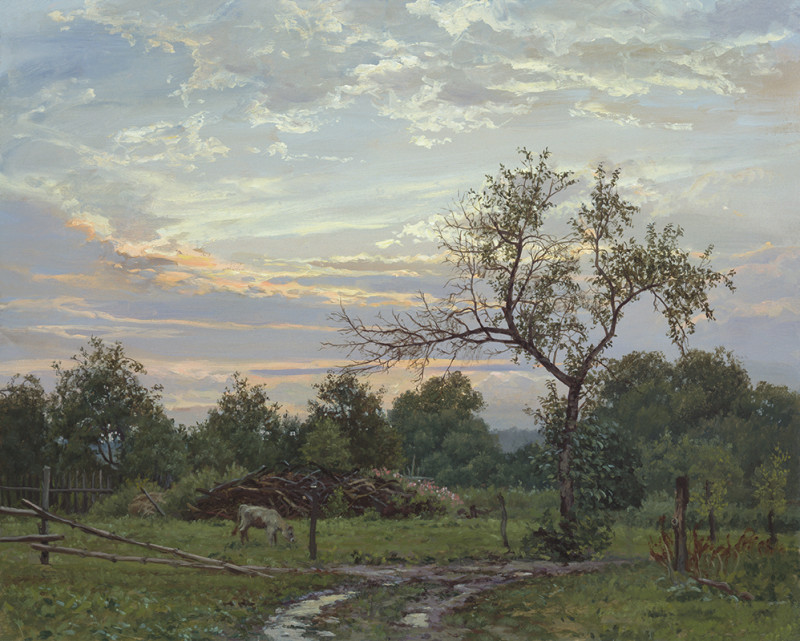 Вечером в деревне..jpg