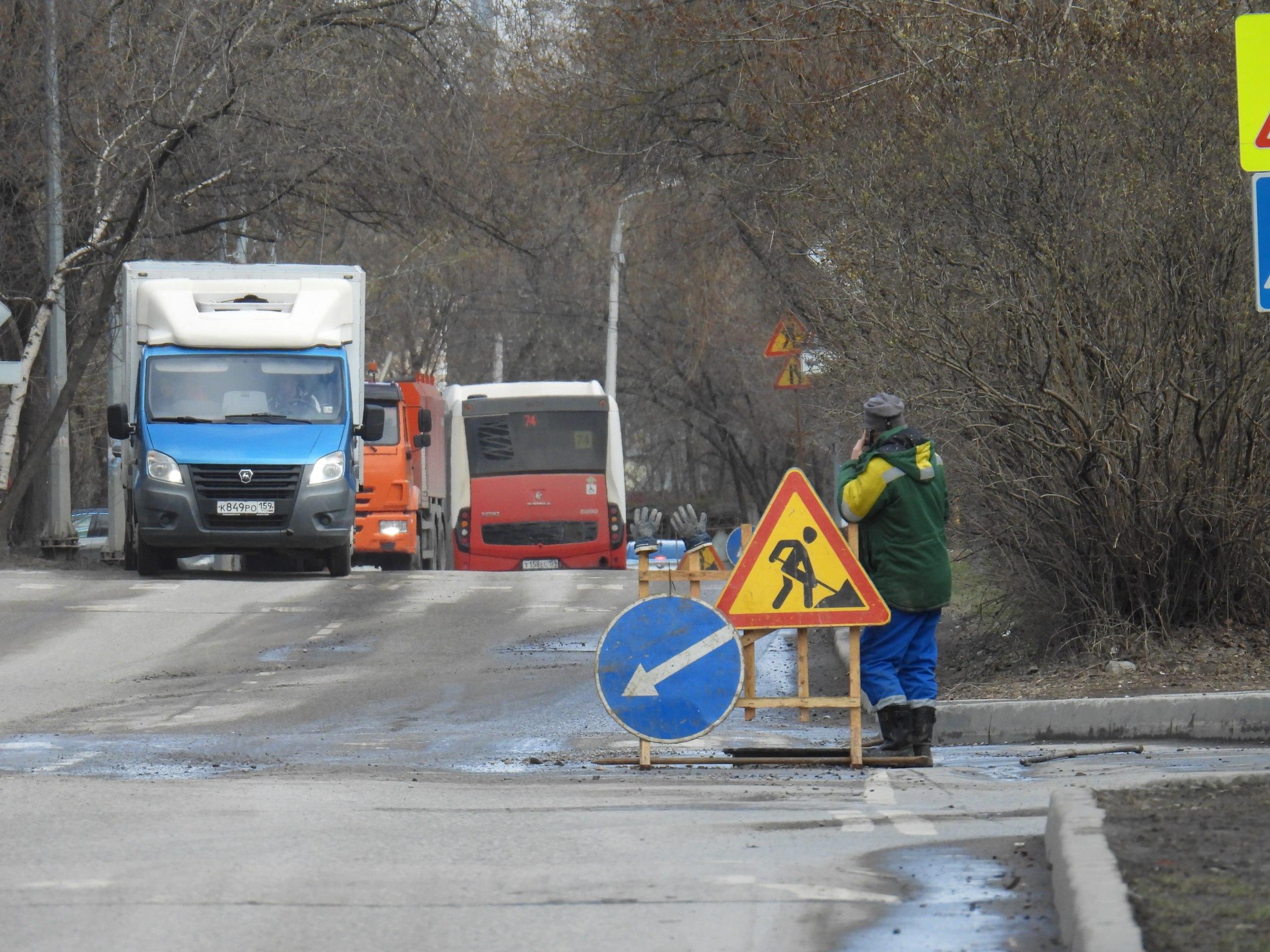 В Перми на 12 дней закроют движение на улице Каменского из-за ремонта