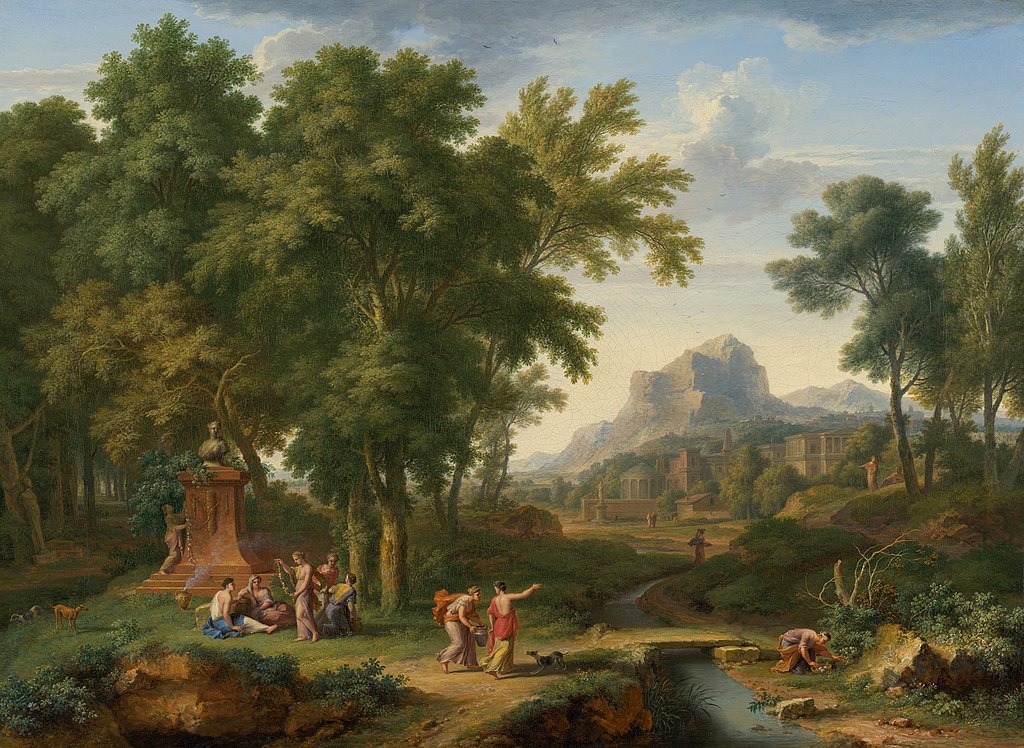 18Arcadian Landscape with a Bust of Flora Arcadian_landscape_with_a_bust_of_Flora,_by_Jan_van_Huijsum.jpg
