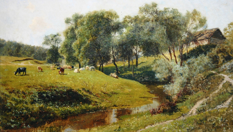 Стадо у ручья, 1888.jpg