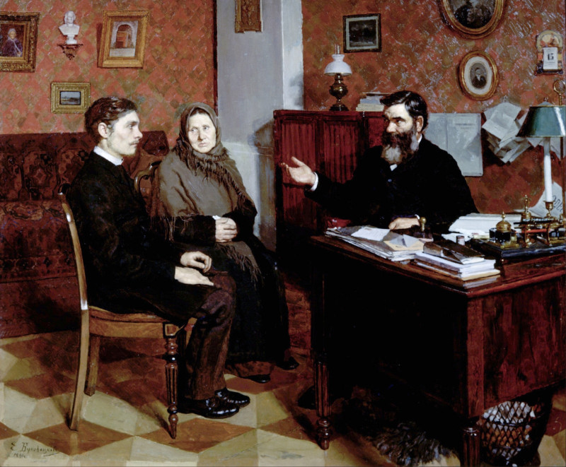 У богатого родственника, 1891.Буковецкий Евгений Иосифович..jpg