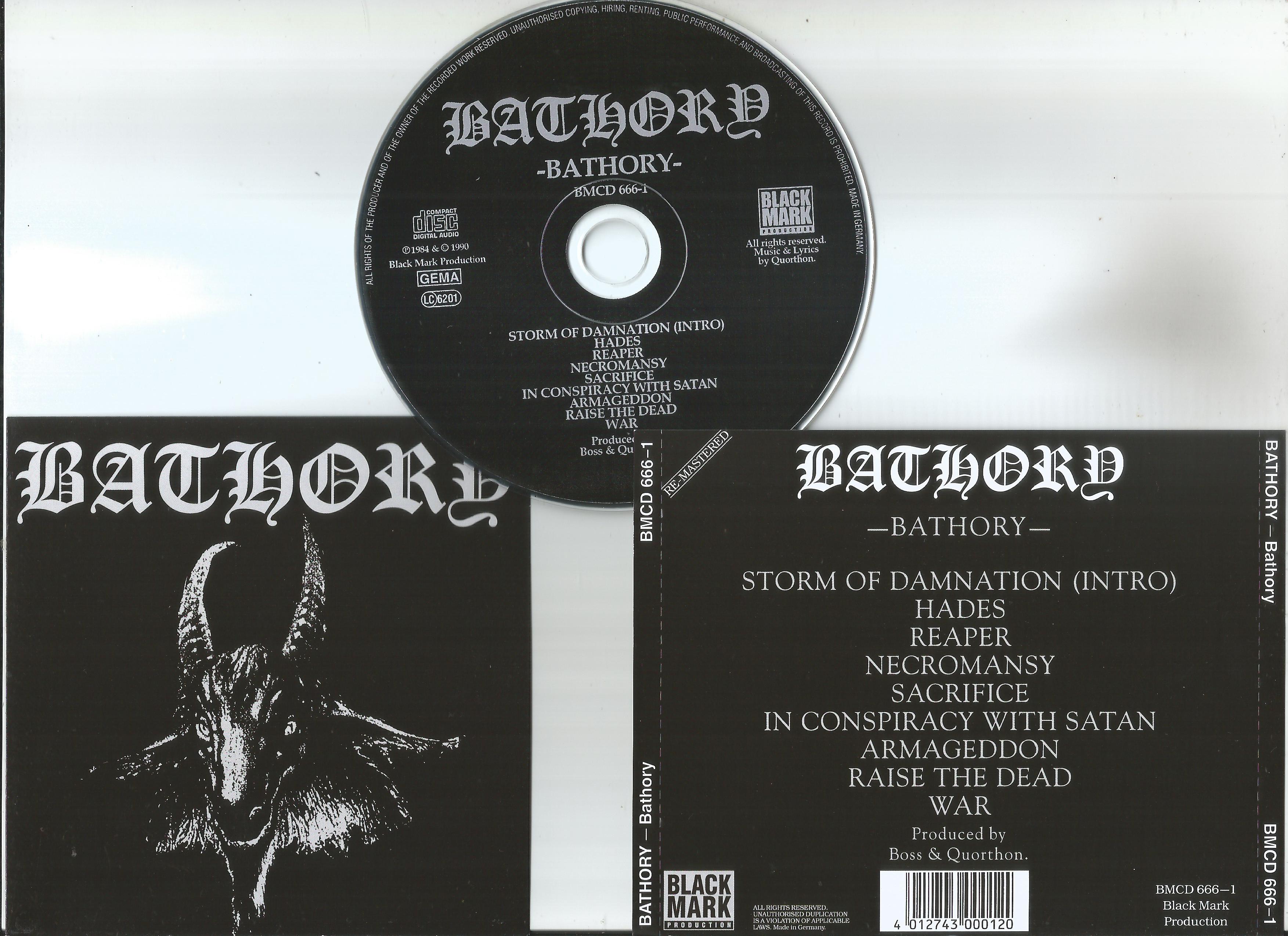 bathory bathory (remastered, booklet with lyrics)