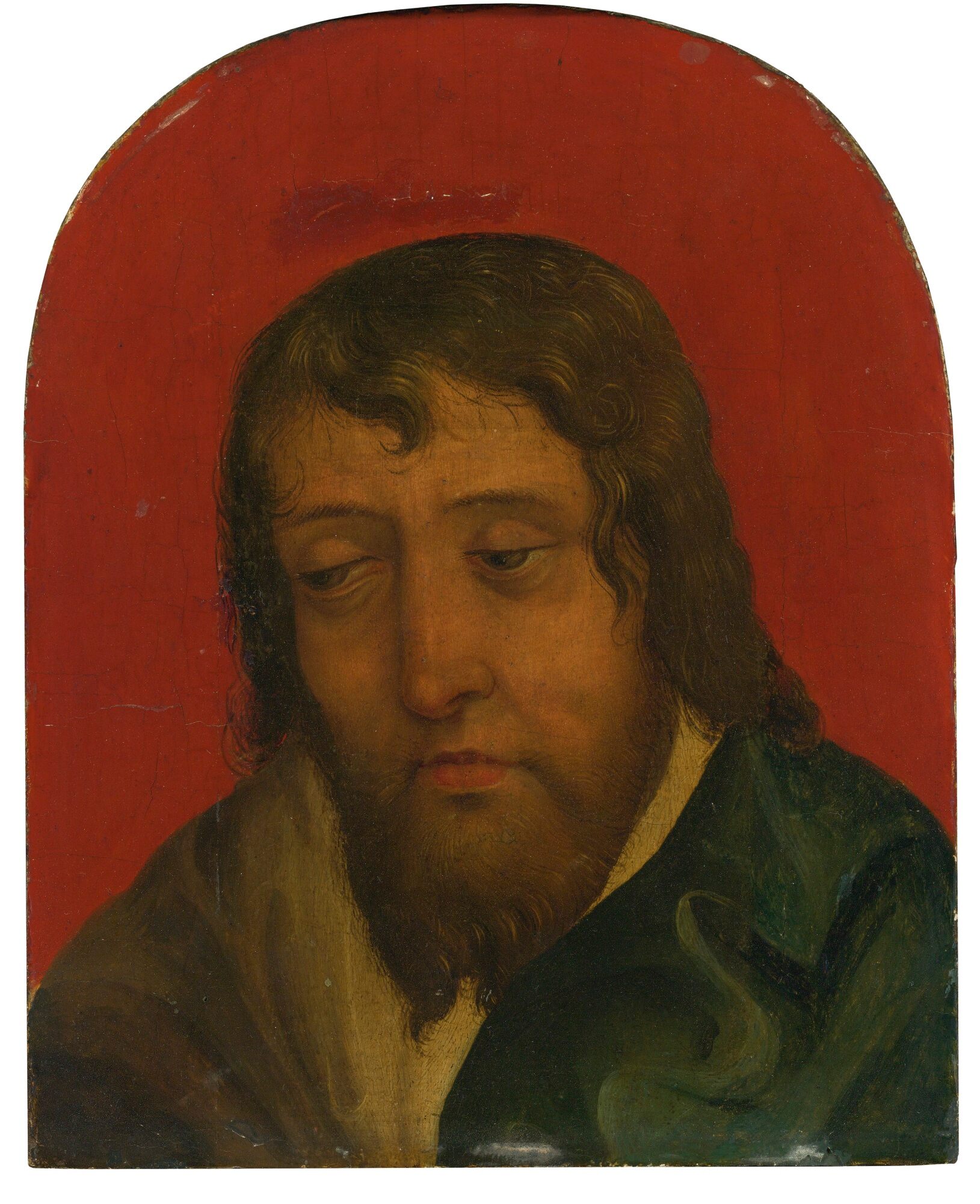 12Flemish School, circa 1500 HEAD OF A SAINT.jpg