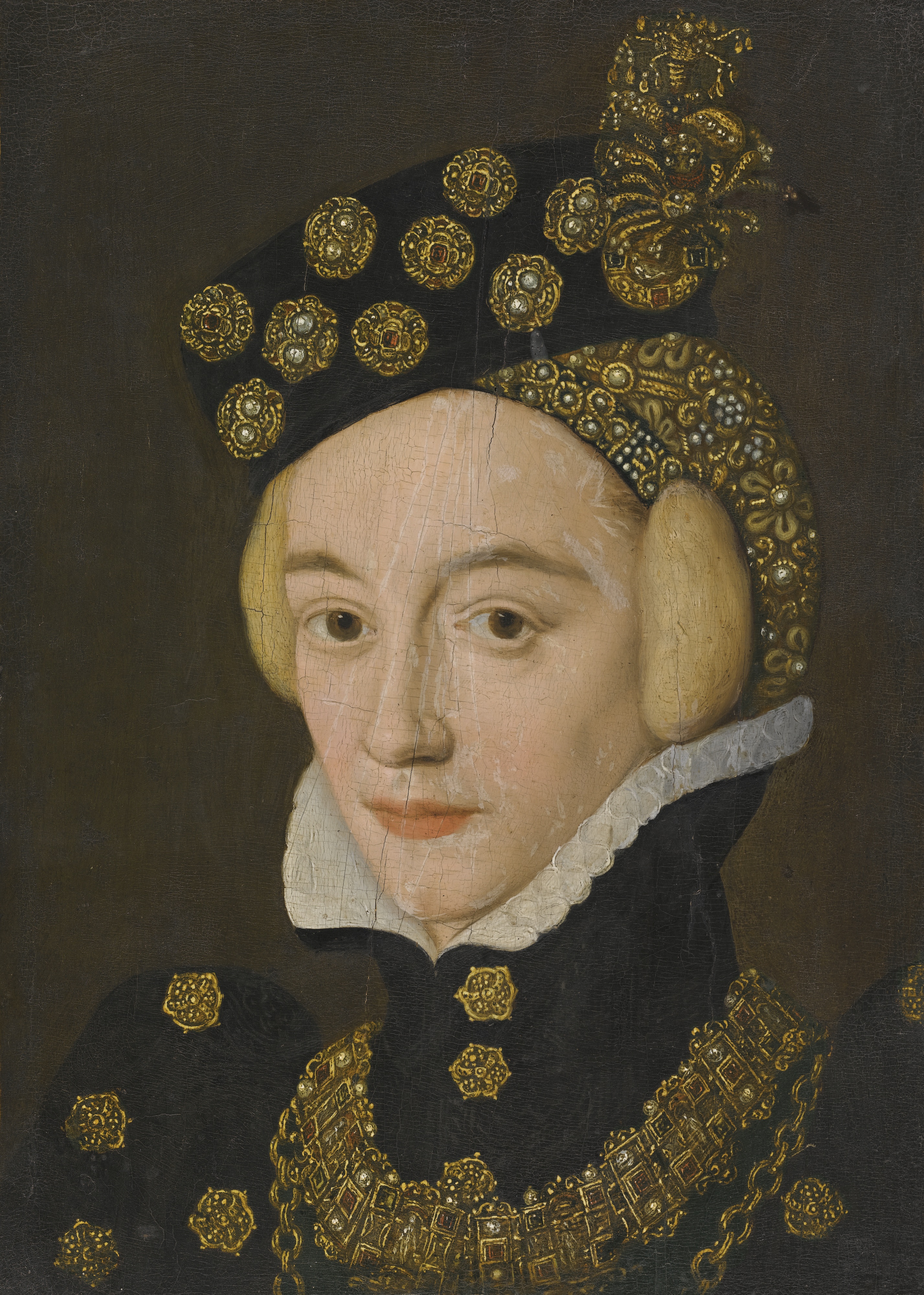 7Attributed to Master of the Countess of Warwick BRITISH, ACTIVE 1537 - 1599 PORTRAIT OF A LADY.jpg