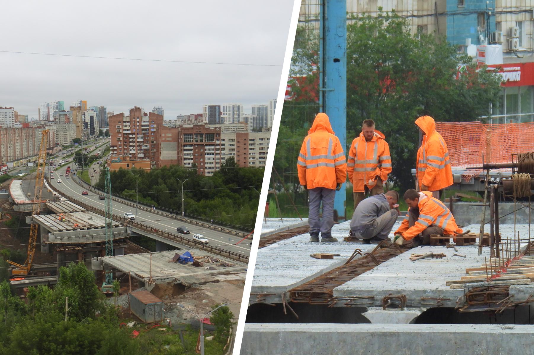 Строительство второй очереди Средней дамбы в Перми близится к завершению