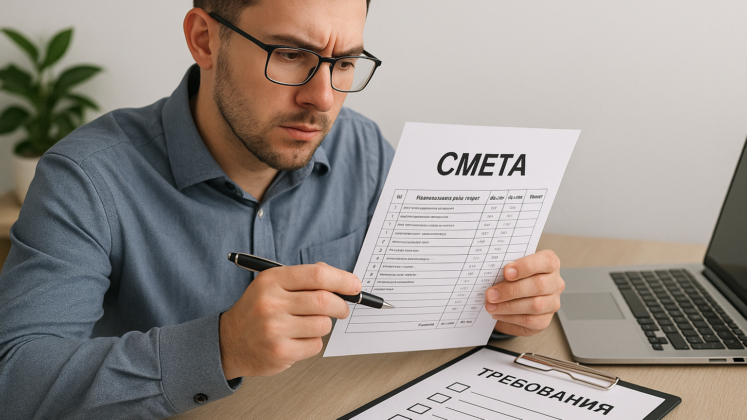 Проверка готовой сметы на наличие ошибок и соответствие требованиям перед отправкой на согласование.